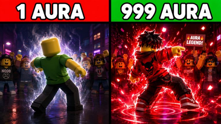 Aura King label above a crowned avatar named Huncho, with 100 coins on the leaderboard.